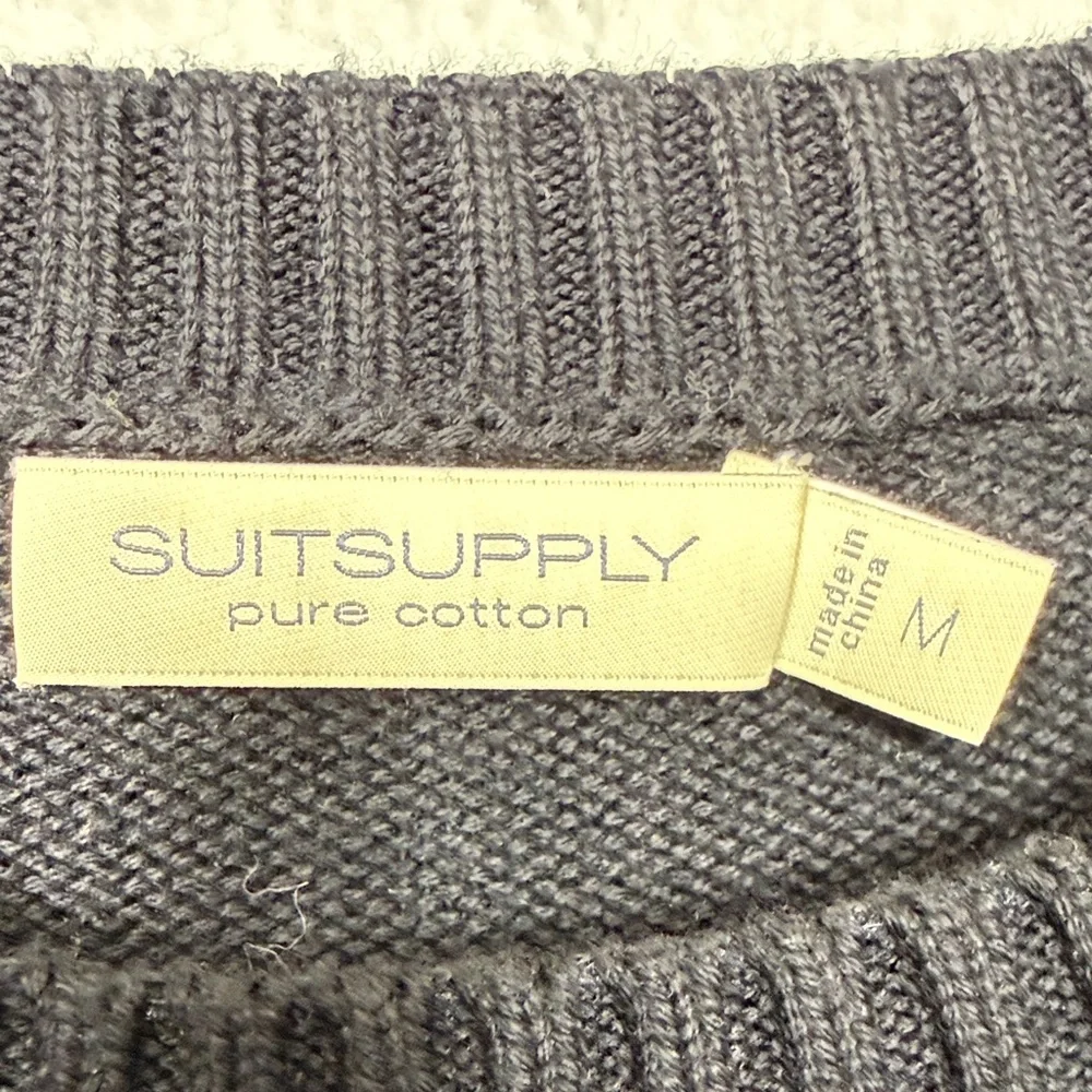 Suitsupply Black Crewneck Knit Sweater